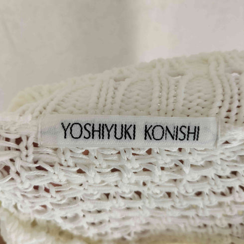 ヨシユキコニシ YOSHIYUKI KONISHI モックネック編みニットベスト レディース
