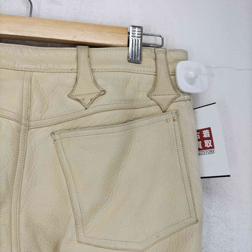 DURRATE レザー レースアップ フレアデニムパンツ Y2K レディース 2