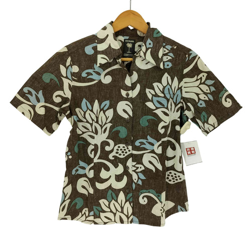 COCONUT JUICE OKINAWA コットン アロハシャツ レディース LL