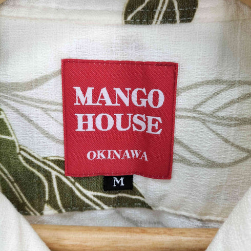 MANGOHOUSE OKINAWA コットンポリ アロハシャツ メンズ JPN:M