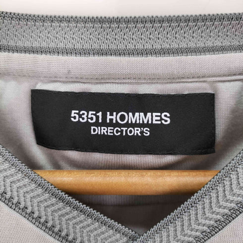 ゴーサンゴーイチプールオム 5351 POUR LES HOMMES DIRECTOR'S 編み込みリブ Vネック カットソー メンズ JPN:46
