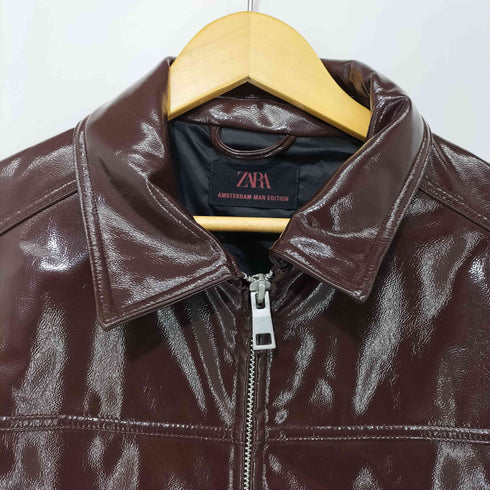 ザラ ZARA SHINY EFFECT JACKET シャイニー エフェクト ジャケット メンズ import:M