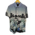 デシグアル Desigual REGULAR 景色プリント 総柄 レーヨン混 シャツ メンズ JPN:L