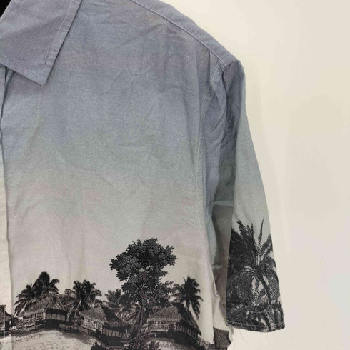 デシグアル Desigual REGULAR 景色プリント 総柄 レーヨン混 シャツ メンズ JPN:L