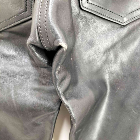 AERO LEATHER STEER HIDE ステアハイド ストレートレザーパンツ メンズ 28