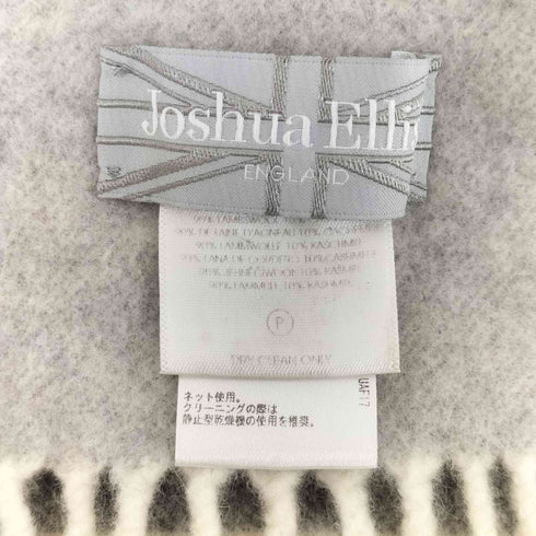 Joshua Ellis ウール カシミヤ チェック マフラー import レディース FREE
