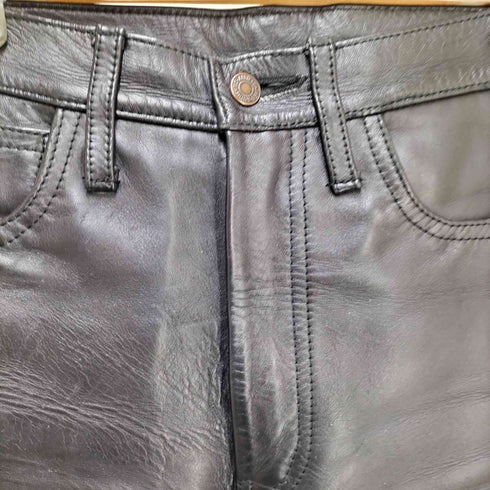 AERO LEATHER HOUSE HIDE ホースハイド ストレートレザーパンツ メンズ 28