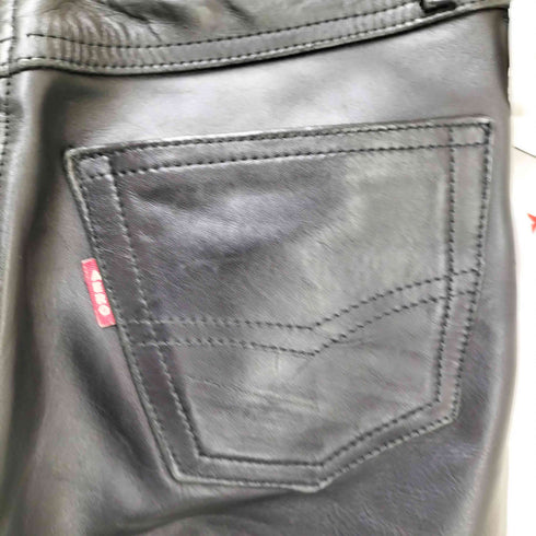 AERO LEATHER HOUSE HIDE ホースハイド ストレートレザーパンツ メンズ 28