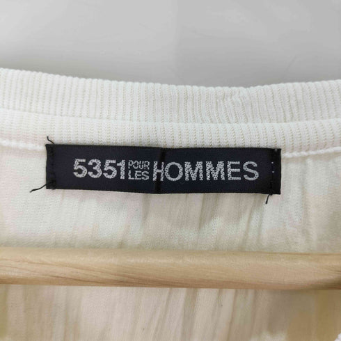 ゴーサンゴーイチプールオム 5351 POUR LES HOMMES シワ加工 Vネック カットソー Y2K メンズ JPN:2