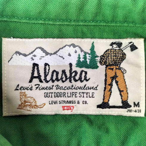 リーバイス Levis 80S 木こりタグAlaska アラスカシャツ メンズ import:M