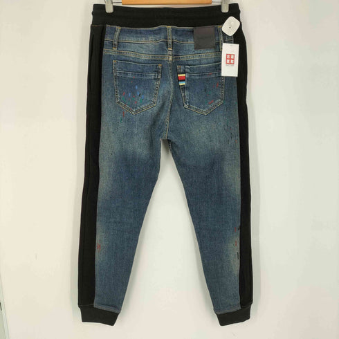 デシグアル Desigual GERARD デニムジョガーパンツ ペイント加工 メンズ UK:30-31