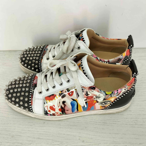 クリスチャンルブタン CHRISTIAN LOUBOUTIN Louis Junior spikes sneakers コラージュ マルチカラー スタッズ ローカット スニーカー メンズ EUR:41