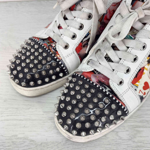 クリスチャンルブタン CHRISTIAN LOUBOUTIN Louis Junior spikes sneakers コラージュ マルチカラー スタッズ ローカット スニーカー メンズ EUR:41