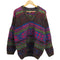クージー COOGI オーストラリア製 総柄 Vネック 3Dニット メンズ import:M