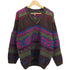 クージー COOGI オーストラリア製 総柄 Vネック 3Dニット メンズ import:M