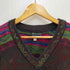 クージー COOGI オーストラリア製 総柄 Vネック 3Dニット メンズ import:M