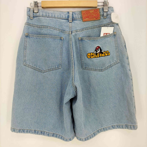 センチメーター centimeter wide denim half pants ワイド デニム ハーフ パンツ メンズ JPN:M