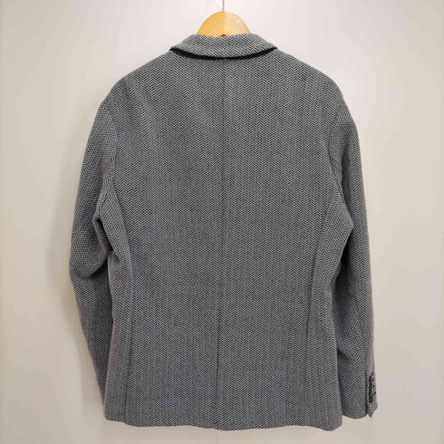 ザラマン ZARA MAN 背抜き ヘリンボーン ダブルブレスト テーラードジャケット メンズ import:M