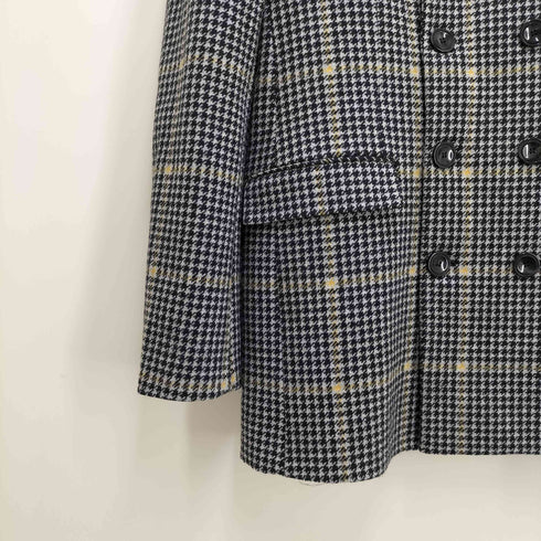 ザラ ZARA DOUBLE BREASTED CHECK THREE QUARTER LENGTH COAT メンズ import:M