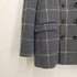 ザラ ZARA DOUBLE BREASTED CHECK THREE QUARTER LENGTH COAT メンズ import:M