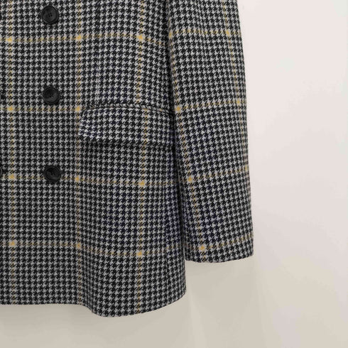 ザラ ZARA DOUBLE BREASTED CHECK THREE QUARTER LENGTH COAT メンズ import:M