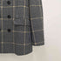 ザラ ZARA DOUBLE BREASTED CHECK THREE QUARTER LENGTH COAT メンズ import:M