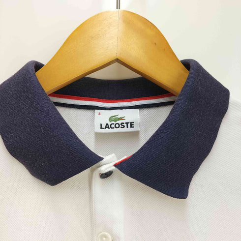 ラコステ LACOSTE ワンポイントロゴ刺繍 S/S ポロシャツ レディース US:4