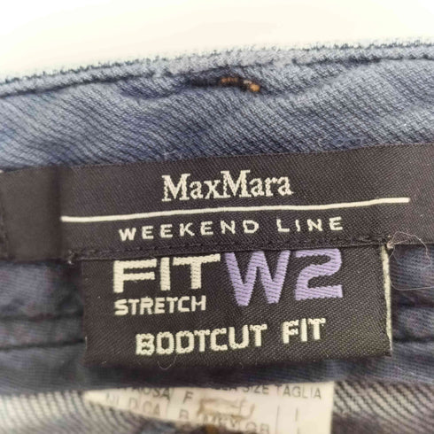マックスマーラウィーケンドライン Max Mara WEEKEND LINE FIT W2 STRETCH BOOTCUT FIT ブーツカット フィット フレア デニムパンツ レディース