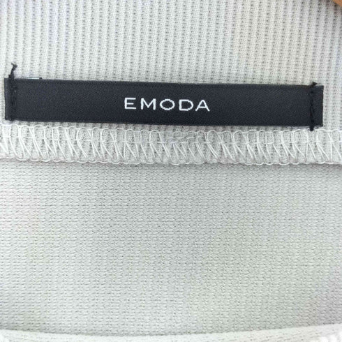 エモダ EMODA ボトルネックボックスラインワンピース レディース FREE