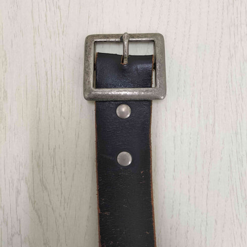 英字 デザイン レザーベルト メンズ