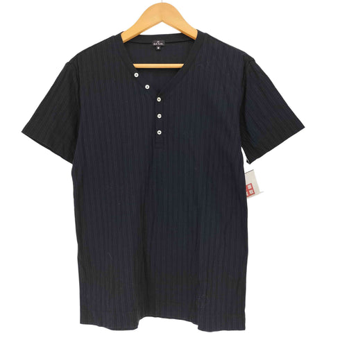 ピーエスポールスミス PS Paul Smith ストライプ ヘンリーネック Tシャツ メンズ import:M