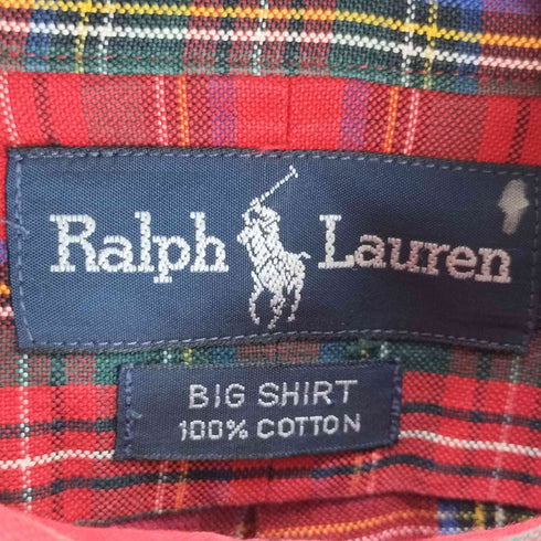 ポロバイラルフローレン Polo by RALPH LAUREN チェック柄 BIG SHIRT メンズ XL