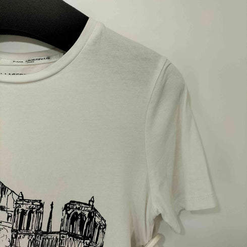 カールラガーフェルド Karl Lagerfeld グラフィック Tシャツ レディース XXS