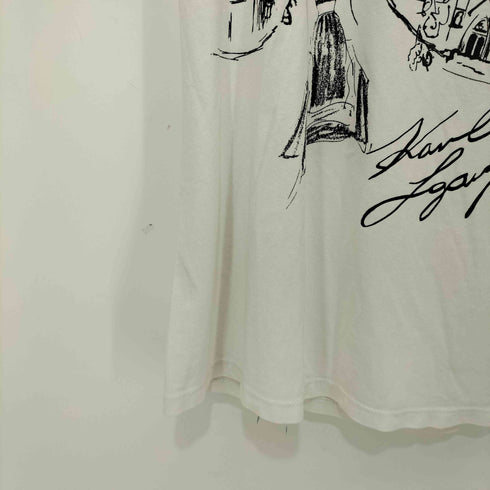 カールラガーフェルド Karl Lagerfeld グラフィック Tシャツ レディース XXS
