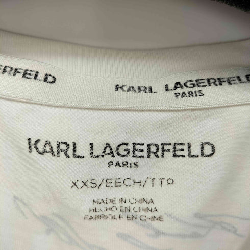 カールラガーフェルド Karl Lagerfeld グラフィック Tシャツ レディース XXS
