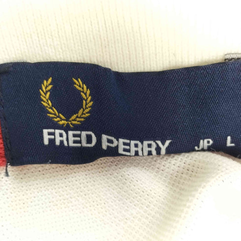 フレッドペリー FRED PERRY ロゴ刺繍 フラワープリント 切替 ポロシャツ メンズ JPN:L
