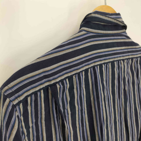 ラコステ LACOSTE ロゴ刺繍 ストライプ L/S B.D シャツ メンズ JPN:3