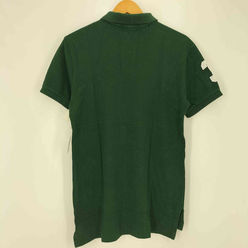 ポロバイラルフローレン Polo by RALPH LAUREN 90~00S CUSTOM FIT カスタムフィット ビッグポニー刺繍 ナンバリング 鹿の子 ポロシャツ メンズ import:M