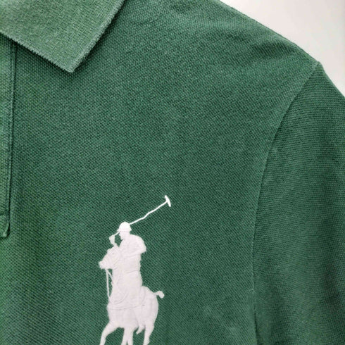 ポロバイラルフローレン Polo by RALPH LAUREN 90~00S CUSTOM FIT カスタムフィット ビッグポニー刺繍 ナンバリング 鹿の子 ポロシャツ メンズ import:M