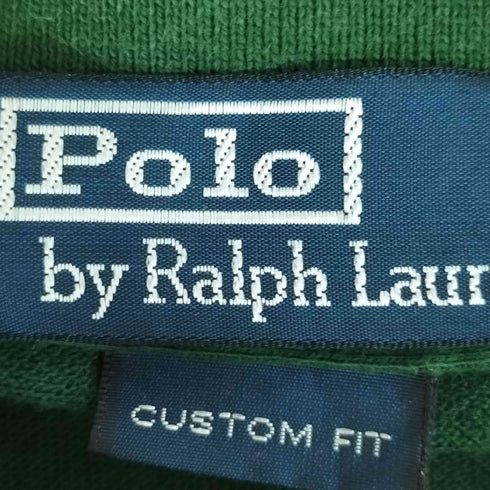 ポロバイラルフローレン Polo by RALPH LAUREN 90~00S CUSTOM FIT カスタムフィット ビッグポニー刺繍 ナンバリング 鹿の子 ポロシャツ メンズ import:M