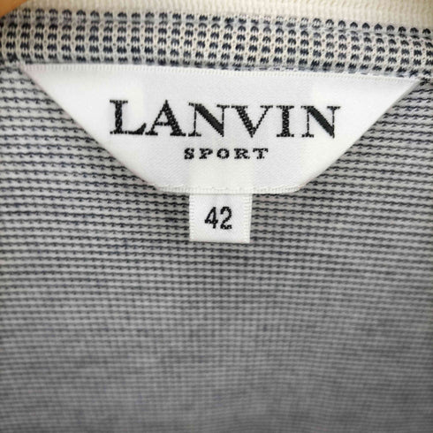 ランバン スポール LANVIN SPORT ロゴ刺繍 鹿の子 S/S ポロシャツ メンズ JPN:42