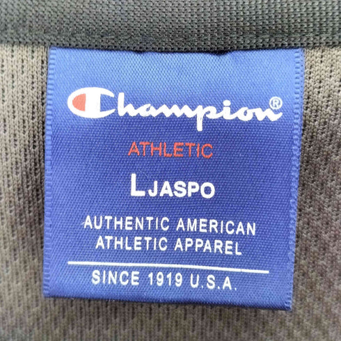 チャンピオン Champion ラメロゴ刺繍 スタッズ 裏地メッシュ ジップアップパーカー ジャージパンツ セットアップ メンズ トップスL パンツM
