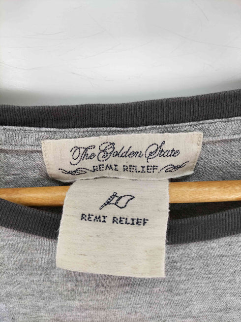 レミレリーフ REMI RELIEF ナンバリング 袖切替 Tシャツ メンズ JPN:M