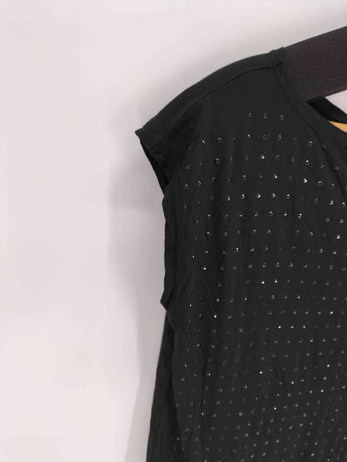 タルボット TALBOTS ラインストーン ボートネック カットソー Y2K レディース import:S