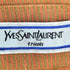 イヴサンローラン Yves Saint Laurent tricots 福助 ロゴ刺繍 ストライプ ヘリンボーン ポケット ポロシャツ メンズ import:M