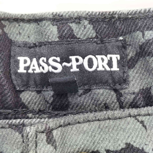 パスポート PASSPORT Classic パスポート 総柄 デニムパンツ メンズ 32