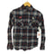 ヒステリックグラマーミニ HYSTERIC GLAMOUR MINI ロゴワッペン シワ加工 チェック シャツ レディース 140