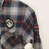 ヒステリックグラマーミニ HYSTERIC GLAMOUR MINI ロゴワッペン シワ加工 チェック シャツ レディース 140