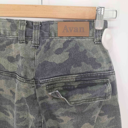 AVANDRESS 迷彩 カモ カーゴ バギーデニム レディース XXS