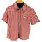 ステューシー Stussy ギンガムチェック フランネル 半袖シャツ メンズ import:M